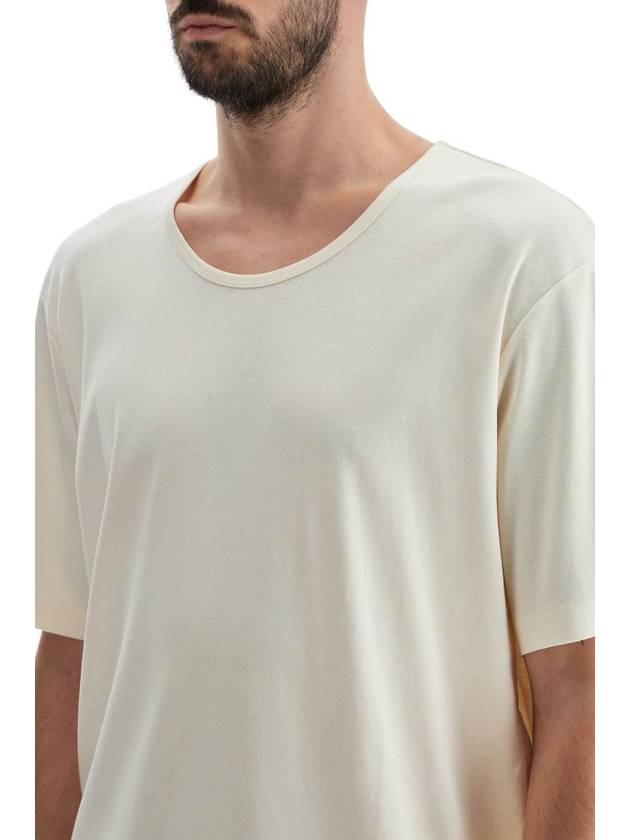 t-shirt with wide round neck - LEMAIRE - BALAAN 4