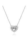 Matrix Heart Pendant Necklace Silver - SWAROVSKI - BALAAN 3