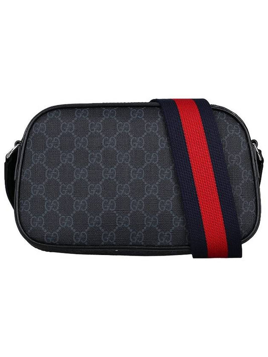 GG Supreme Fabric Leather Cross Bag Black - GUCCI - BALAAN 2