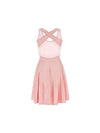 Flare Midi Dress Pink - ALAIA - BALAAN 3