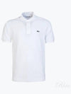 Men's Logo Classic Fit Cotton Short Sleeve Polo Shirt White - LACOSTE - BALAAN 2