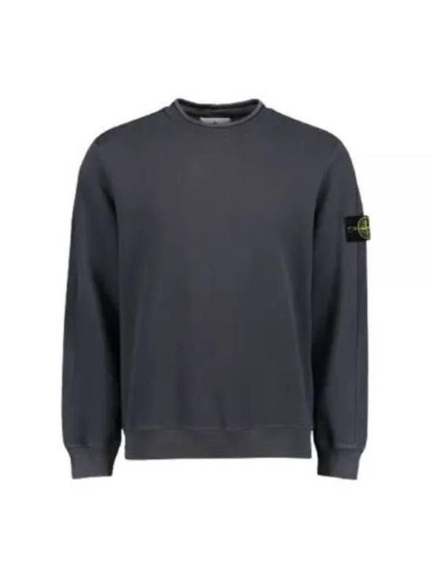 Stretch Cotton Fleece Mock Turtleneck Sweatshirt Lead - STONE ISLAND - BALAAN 2