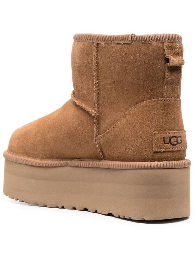 Classic Mini Platform Suede Winter Boots Chestnut - UGG - BALAAN 4