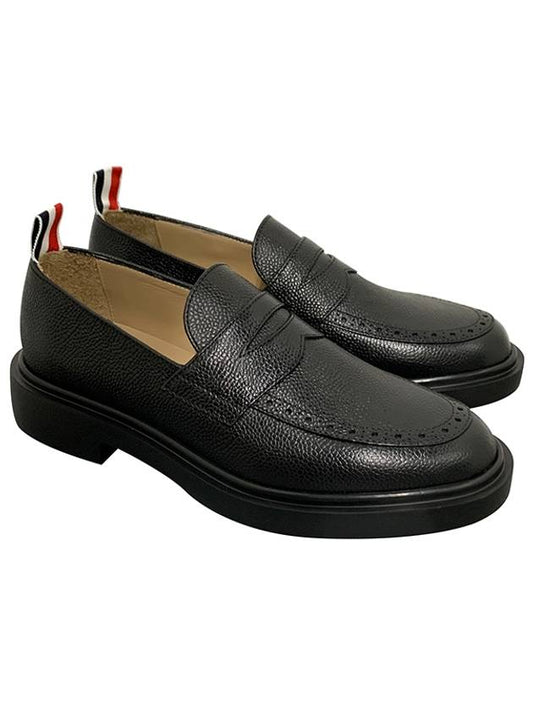 Lightweight Sole Penny Loafer Black - THOM BROWNE - BALAAN.
