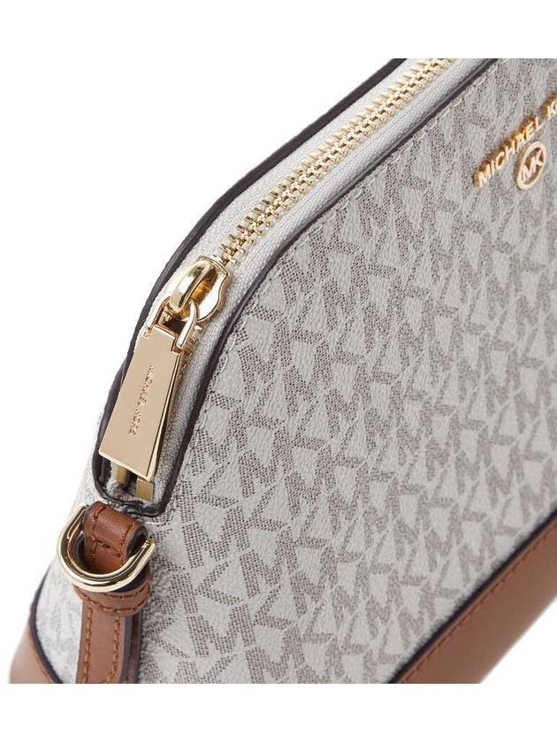 Large Logo Dome Cross Bag Vanilla White - MICHAEL KORS - BALAAN 10