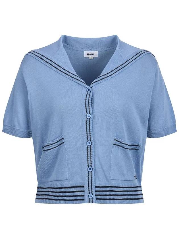 Sailor collar color combination short sleeve knit MK3MD355ORE - P_LABEL - BALAAN 7