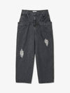 Double Waistband Denim Jeans Grey - JW ANDERSON - BALAAN 1