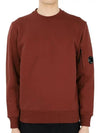 Men's Lens Wappen Diagonal Sweatshirt Orange - CP COMPANY - BALAAN 2