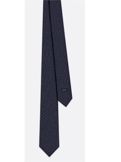 Homme Oblique Silk Tie Grey - DIOR - BALAAN 2