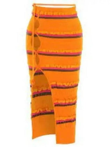 Jacquemus La Juppe Maille Concha Skirt Orange 231KN1292282750SS23 - JACQUEMUS - BALAAN 1