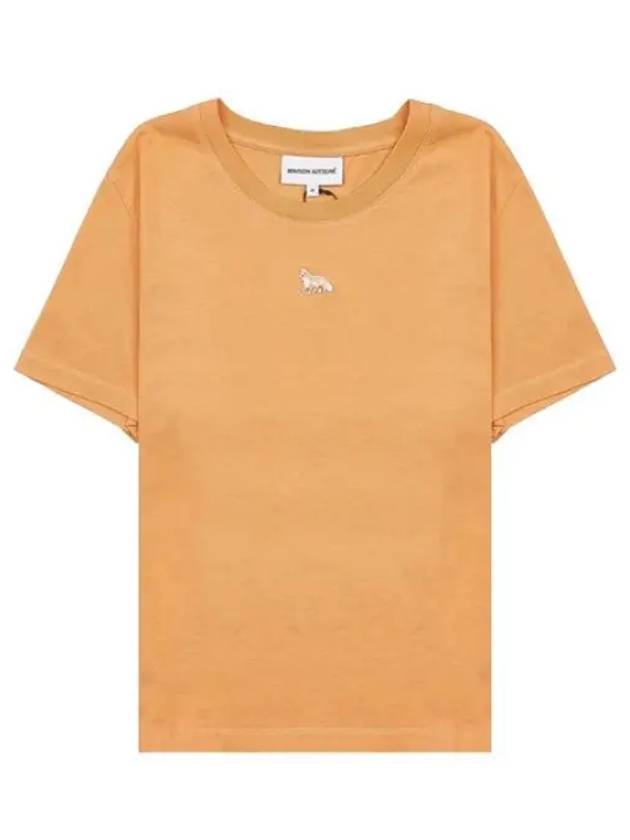 Baby Fox Patch Regular Short Sleeve T-Shirt Orange - MAISON KITSUNE - BALAAN 2