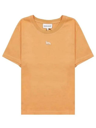 Baby Fox Patch Regular Short Sleeve T-Shirt Orange - MAISON KITSUNE - BALAAN 2