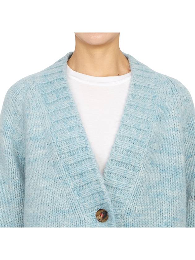 Botanical Dyed V-Neck Knit Cardigan Pale Blue - MAISON MARGIELA - BALAAN 7