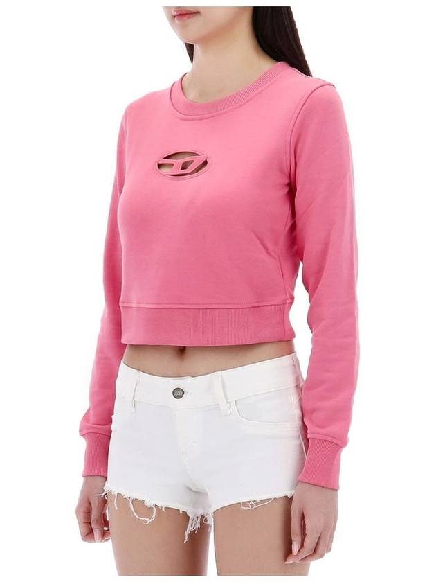 F Slimy Odd Crop Sweatshirt A09931 3CT - DIESEL - BALAAN 3