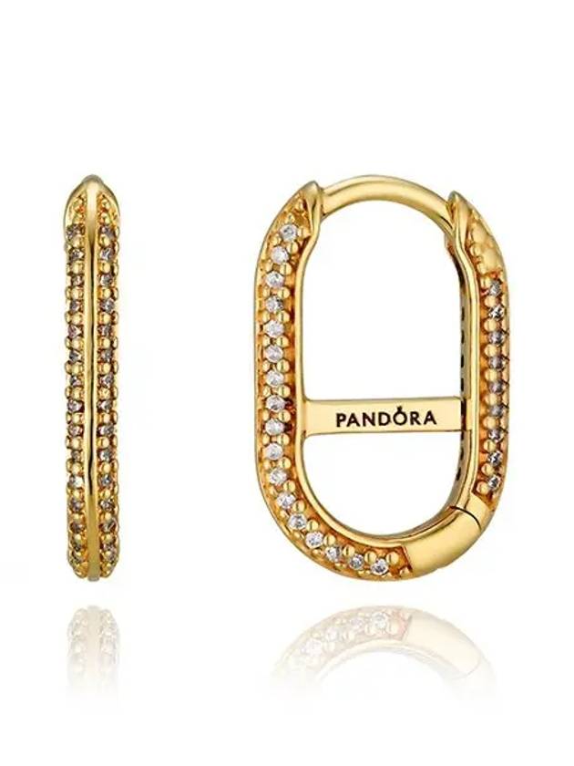 Me Link Pave Single Earring Gold - PANDORA - BALAAN 3