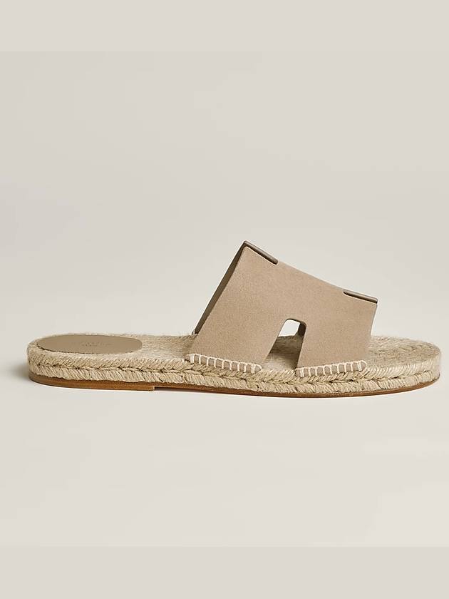 Antigua Espadrille Sandals Beige - HERMES - BALAAN 4