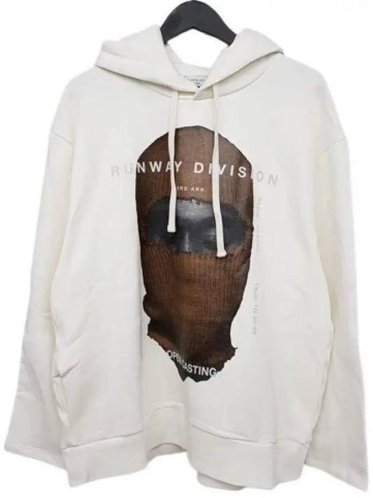 NCW19243 081 Mask Hoodie White - IH NOM UH NIT - BALAAN 2