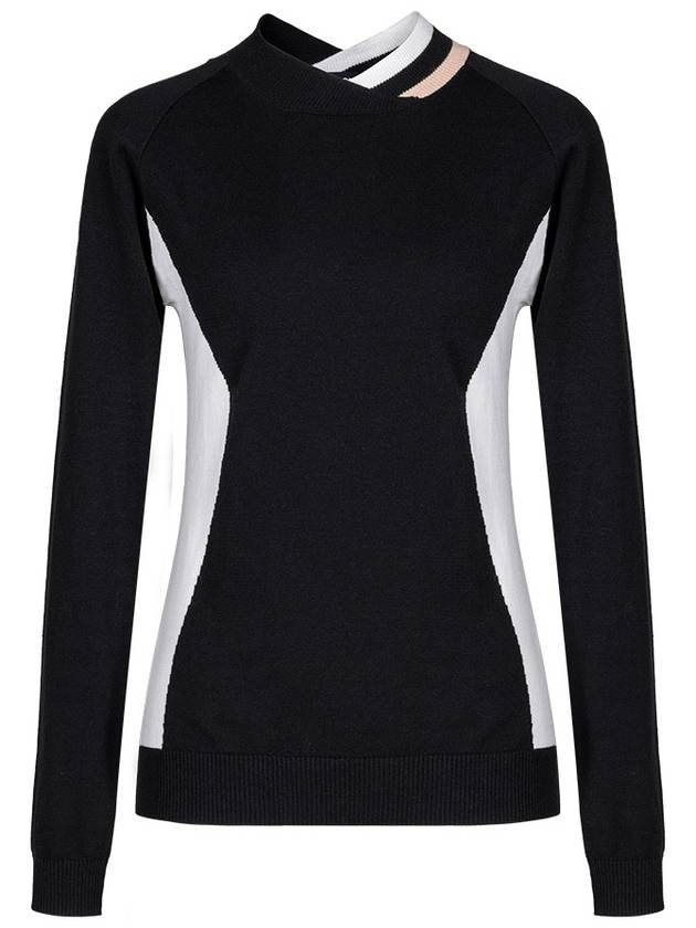 Women s double collar color matching sweater HC3WSW004 - HOLIC&PLAY - BALAAN 4