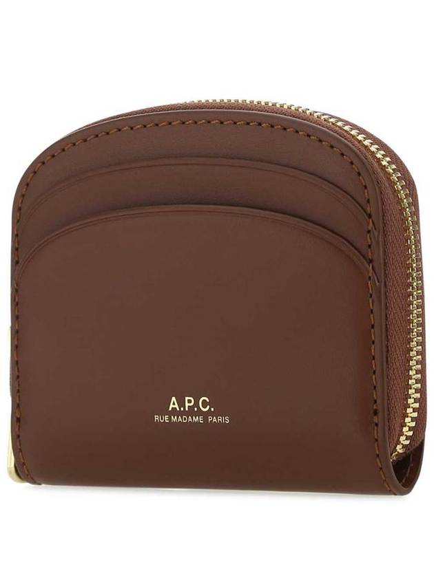 Half Moon Card Coin Wallet Brown - A.P.C. - BALAAN 3