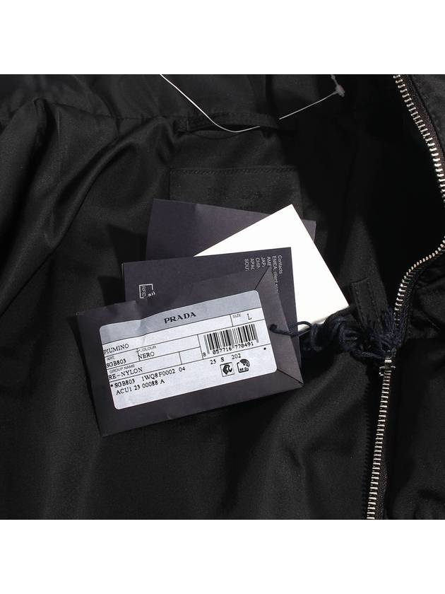 Re-Nylon Down Padded Jacket Black - PRADA - BALAAN 9