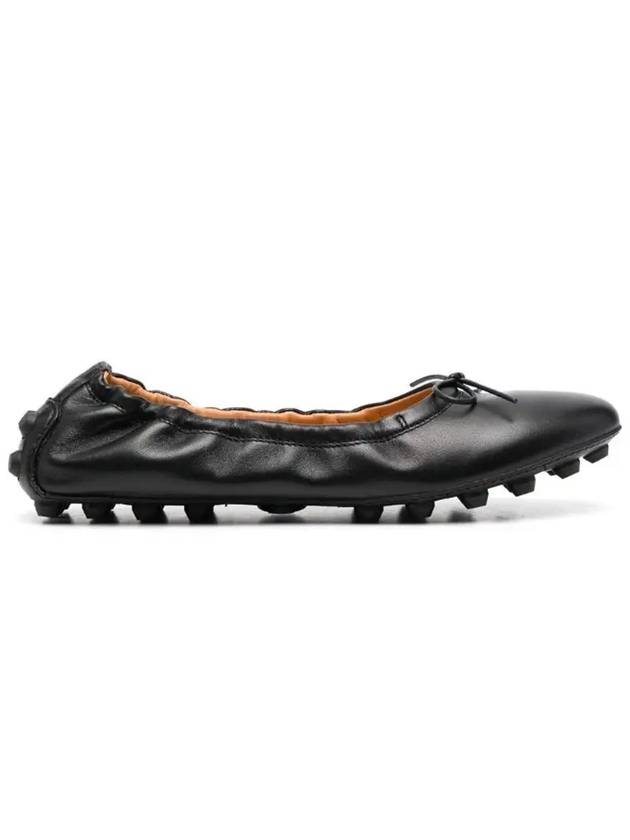 Leather Bubble Ballerina Black - TOD'S - BALAAN 2