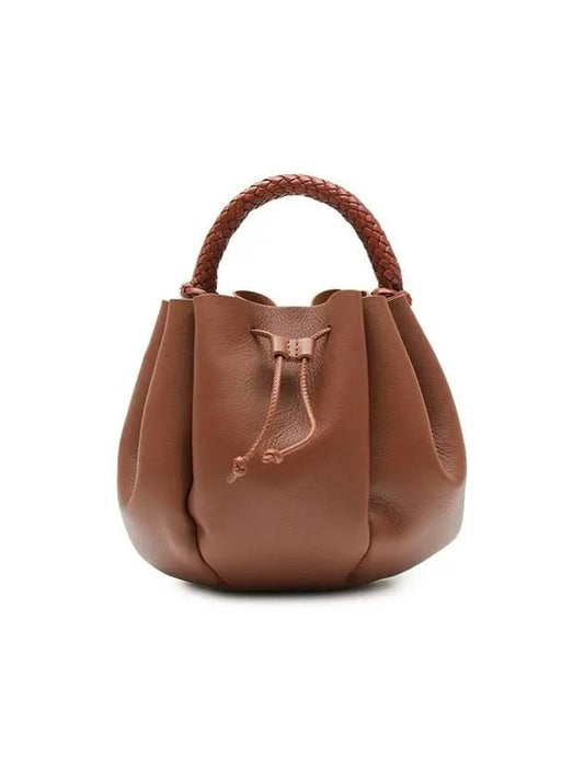 Molina Mini Shoulder Bag Chestnut - HEREU - BALAAN 1