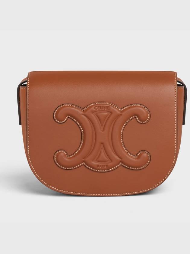 Folco Cuir Triomphe Calfskin Cross Bag Tan - CELINE - BALAAN 2