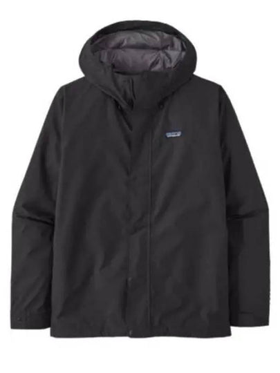 Men's Jackson Glacier Rain Hooded Jacket Ink Black - PATAGONIA - BALAAN 2