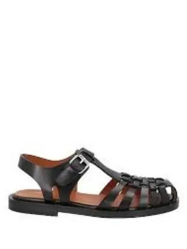 Leather Fisherman Sandals Black - MARNI - BALAAN 2