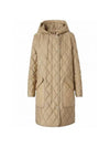 Diamond Quilted Thermoregulated Hoodie Padded Archive Beige - BURBERRY - BALAAN 2