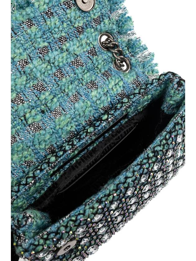 Kurt Geiger Tweed Mini Shoulder Bag, Women's, Blue - KURT GEIGER - BALAAN 5