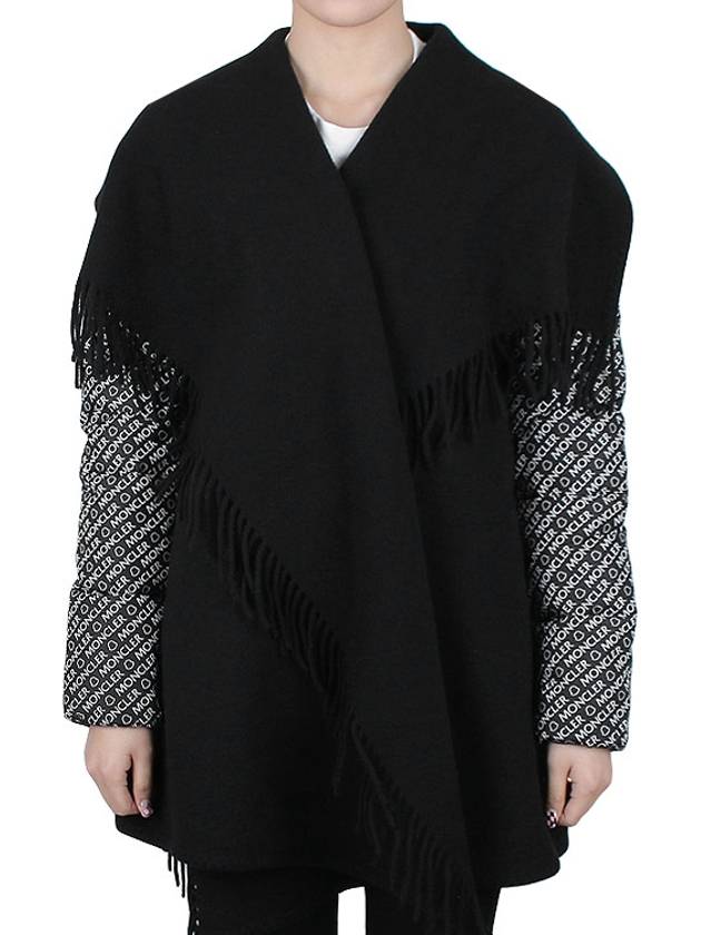 Patch logo CAPE wool cape - MONCLER - BALAAN 1