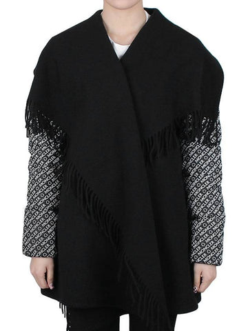 Patch logo CAPE wool cape - MONCLER - BALAAN 1