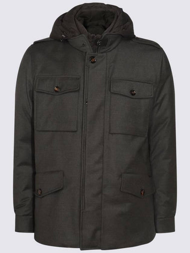 Moorer Dark Green Down Jacket - MOORER - BALAAN 1