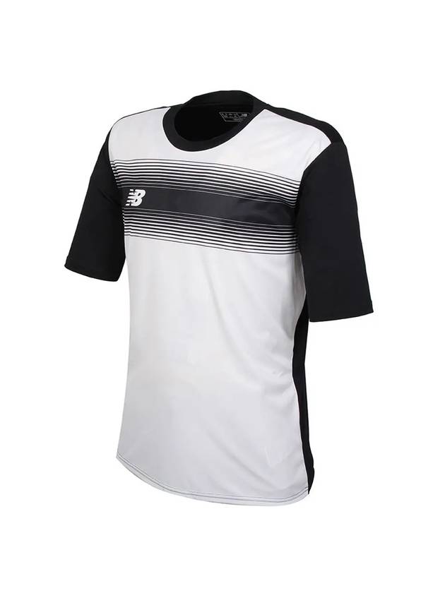 Panel SS Jersey Sport Short Sleeve T-Shirt White Black - NEW BALANCE - BALAAN 2