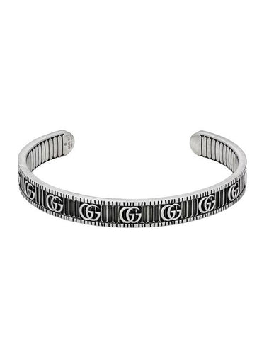 Marmont GG Detail Cuff Bracelet Silver YBA551903001 - GUCCI - BALAAN 1