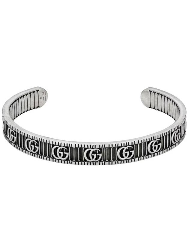 Marmont GG Detail Cuff Bracelet Silver YBA551903001 - GUCCI - BALAAN.