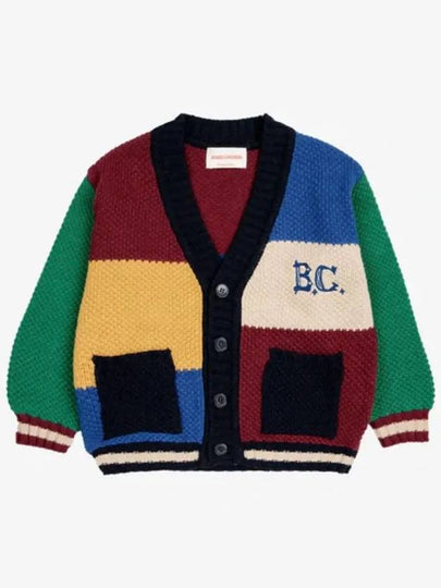 BC Vintage Color Block Cardigan B224AC121 Italian Kids - BOBO CHOSES - BALAAN 2