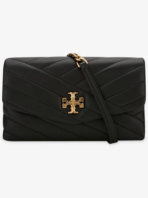 Kira Chevron Chain Long Wallet Black - TORY BURCH - BALAAN 2