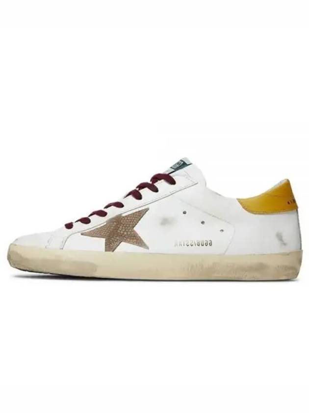 Superstar Yellow Tab Low Top Sneakers White - GOLDEN GOOSE - BALAAN 2