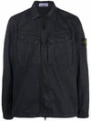 Wappen Patch Old Effect Zip-Up Jacket Navy - STONE ISLAND - BALAAN 2