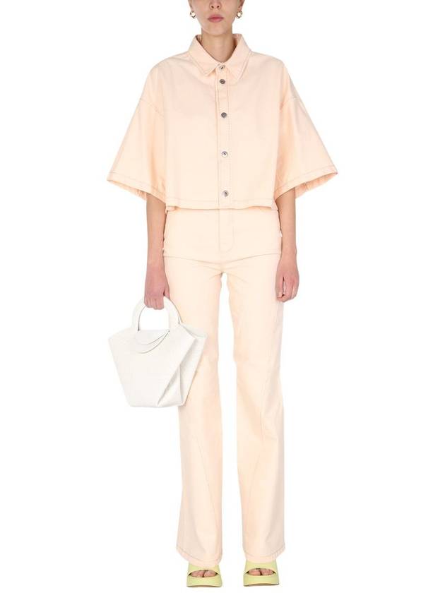 straight pants beige - BOTTEGA VENETA - BALAAN 3