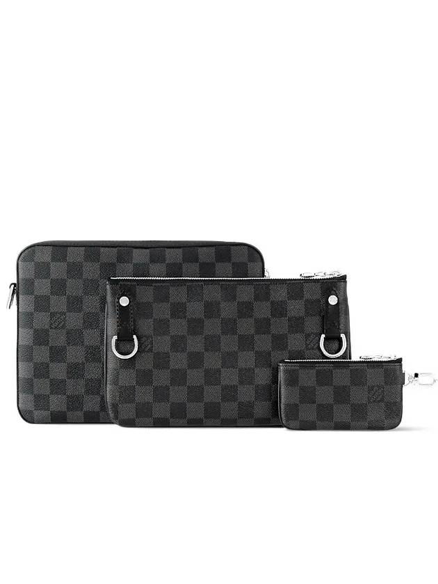 Trio Damier Graphite Canvas Messenger Bag Black - LOUIS VUITTON - BALAAN 4