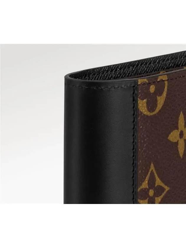 Multiple 2-Fold Bifold Wallet Brown Black - LOUIS VUITTON - BALAAN 3