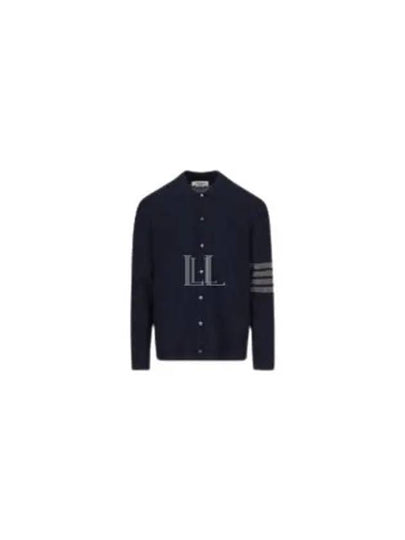 4 Bar Stripe Cashmere Cardigan Navy - THOM BROWNE - BALAAN 2