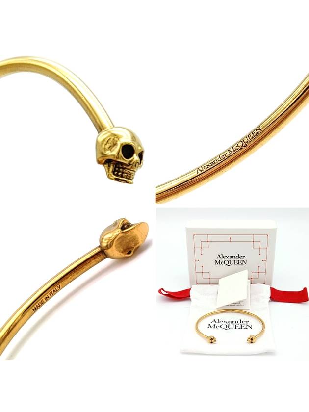 Twin Skull Bracelet Gold - ALEXANDER MCQUEEN - BALAAN 6