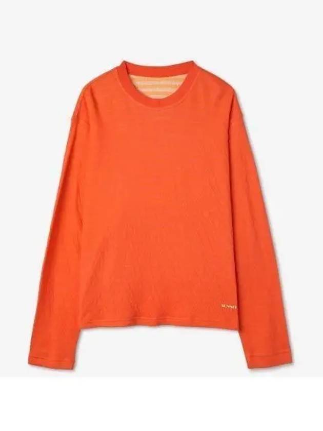 Reversible Stripe Long Sleeve T-Shirt Orange - SUNNEI - BALAAN 2