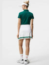 SS Women s Golf Frida Striped Knit Skirt White - J.LINDEBERG - BALAAN 5