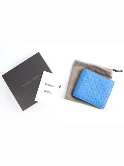 Intrecciato Half Wallet Blue - BOTTEGA VENETA - BALAAN 2