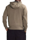 Brushed Emerized Diagonal Fleece Lens Hoodie Beige - CP COMPANY - BALAAN 5